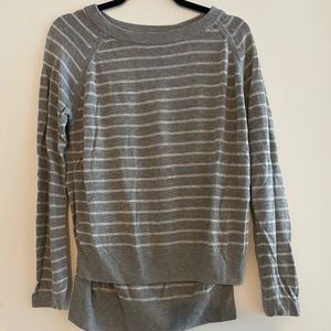 Lululemon Grey Striped Sweater
